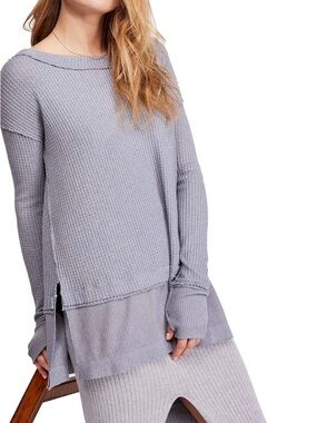 FREE PEOPLE sz XS - NORTH SHORE THERMAL LIGHT GREY